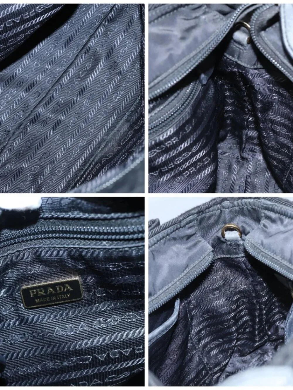 PRADA Hand Bag Nylon 2way Black - Picture 15 of 16